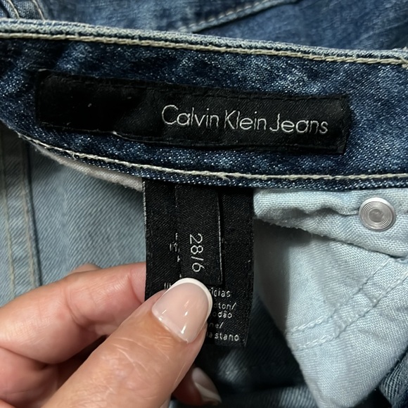 Vintage Calvin Klein Y2K Ultimate Boot Cut Leg Jeans Size 28 / 6 Low Rise Retro - Picture 4 of 15